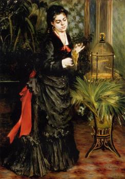 Pierre Auguste Renoir : Woman with a Parrot, Henriette Darras